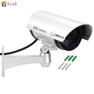 【Fast shipping】 Fake Dummy Camera Waterproof Outdoor Fake Camera Powered Flicker Blink LED Security CCTV Camera 【Goob】