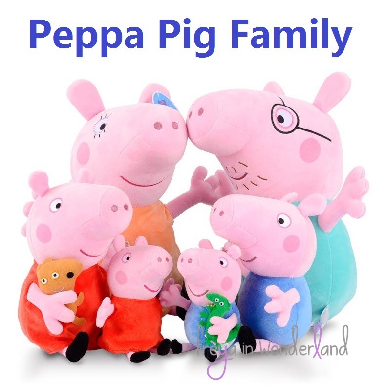 peppa pig family soft toys