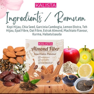 KALISTA NEW ALMOND FIBRE DARK COKLAT BUTERSCOTCH ORIGINALHQ STOK #3
