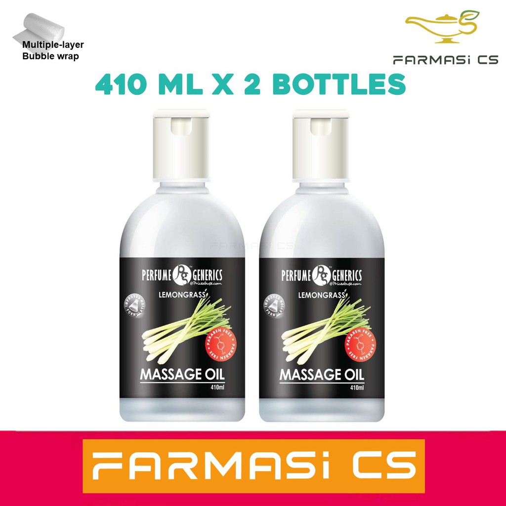 Perfume Generics Lemongrass Massage Oil 410ml x 2 Bottles ( TWIN ) EXP