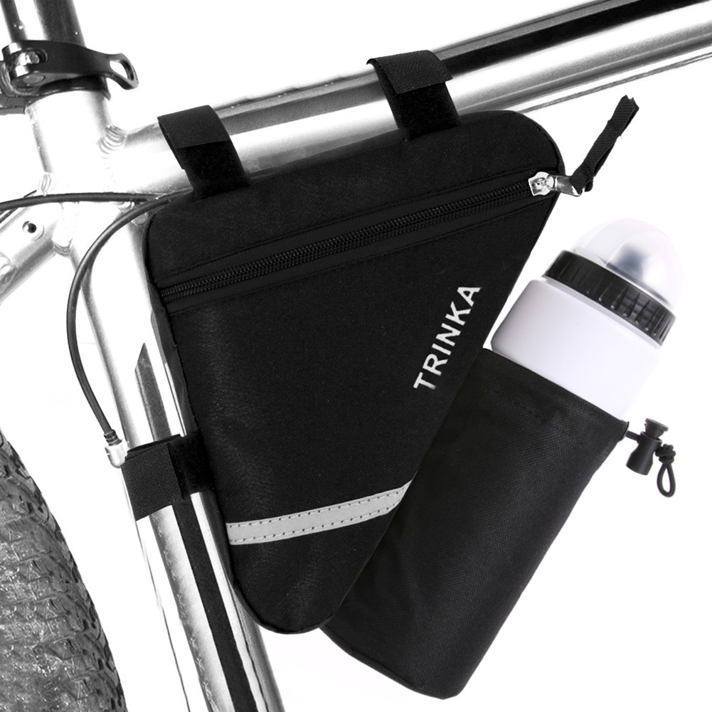 black bike bag