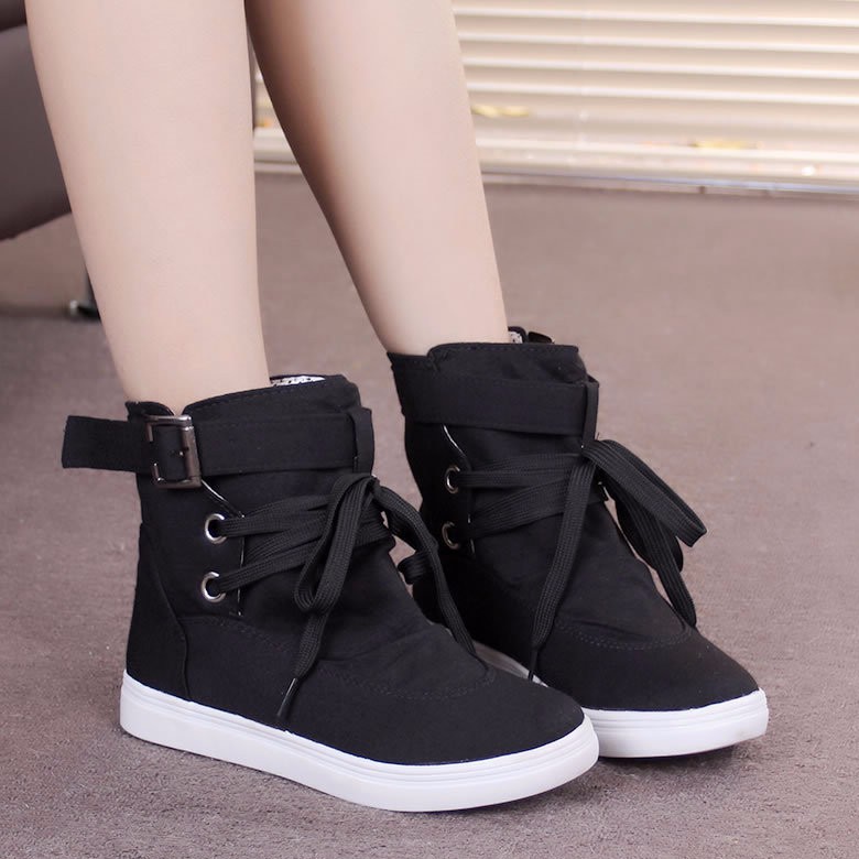 canvas lace up boots womens