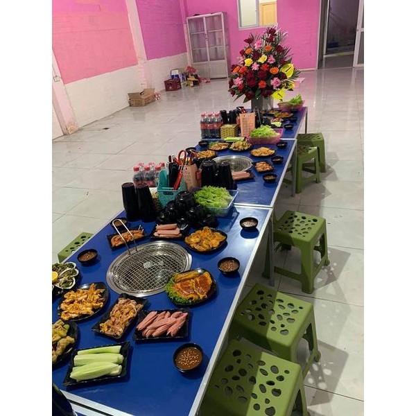 Copper grill DK table negative charcoal, charcoal grill used for shops