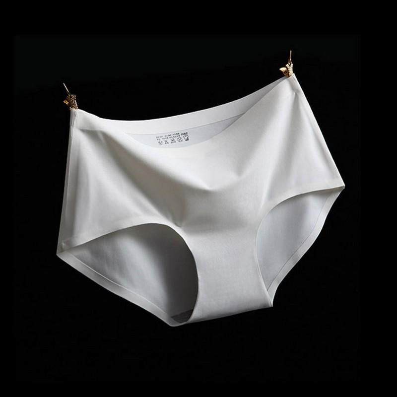 Image of 3pcs Seamless Panties lcesilk Mid-waist Sexy Soft Briefs #5