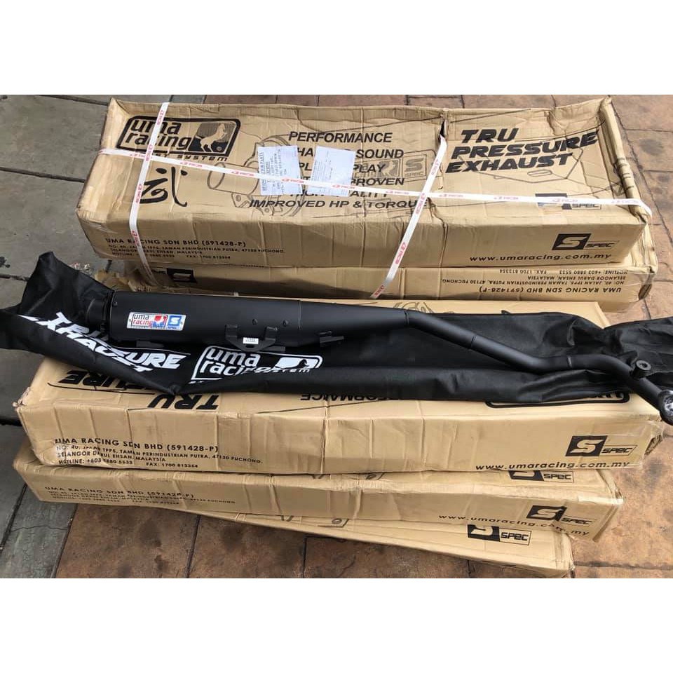 Uma Racing Tru Pressure Exhaust Pipe Paling Murah Di Malaysia S Spec Y15zr Lc135 Lc4s Lc5s Rs150 Yamaha Honda Shopee Singapore