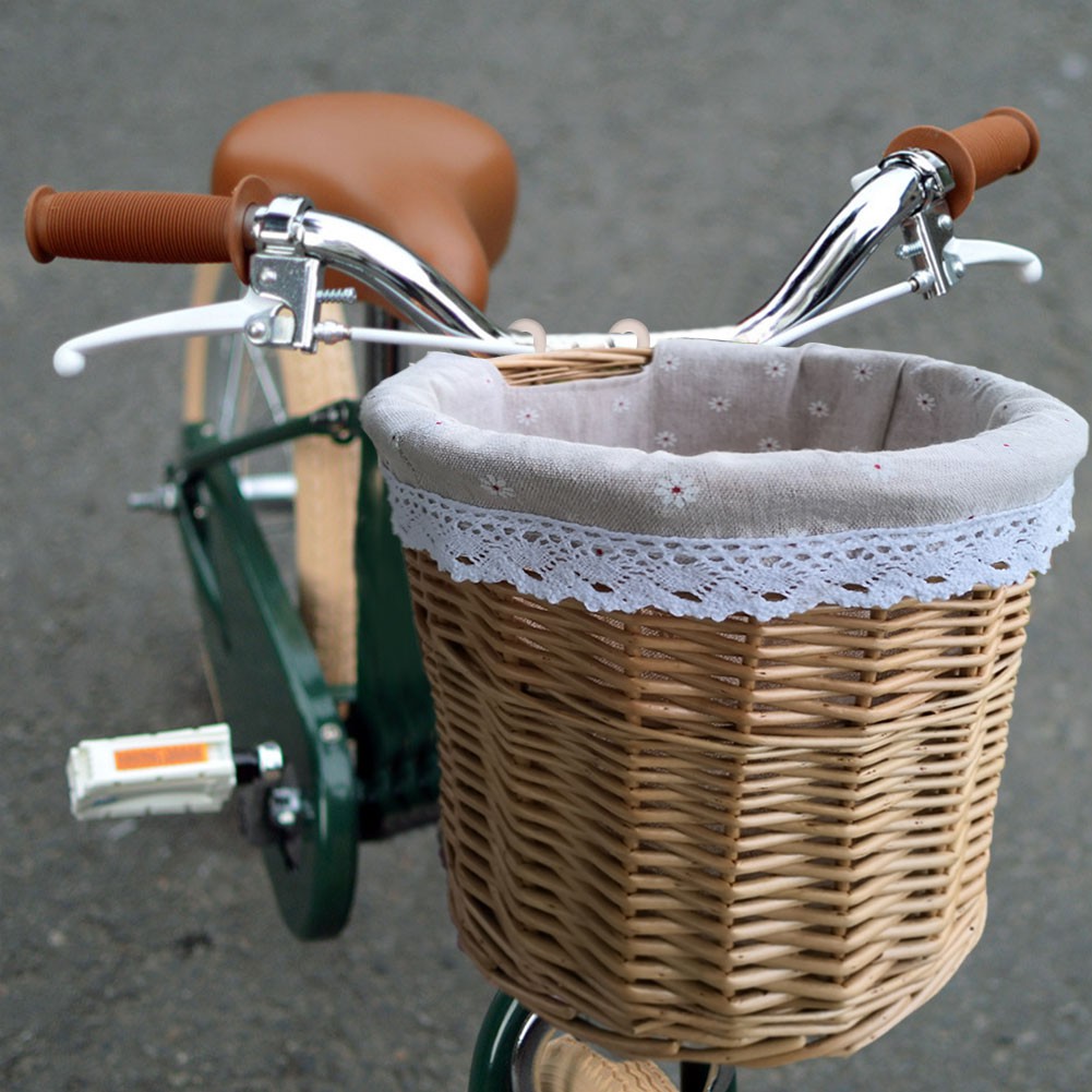 childrens wicker bike basket