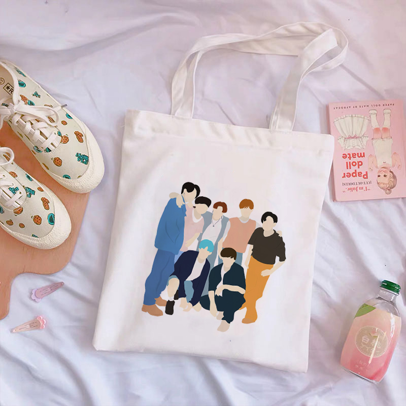 cute korean tote bags
