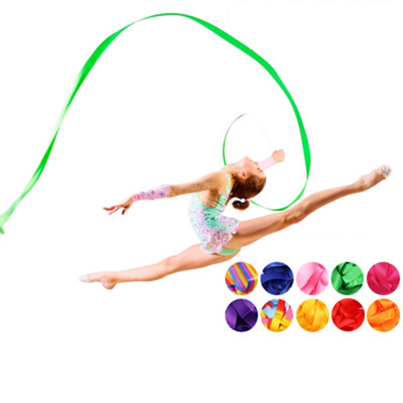 4m Art Rhythmic Gymnastics Ballet Ribbon Training Equipment Children Dance Skill 