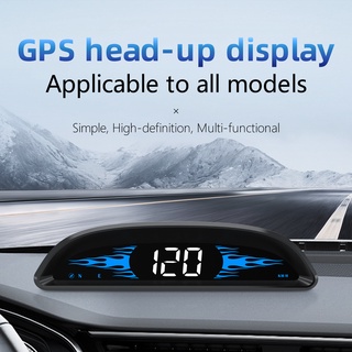 Head Up Display Car Speedometer HUD Car Smart Digital Multifunction OBD+GPS OBD2 Meter Alarm Speed Time Compass汽车抬头显示器超速报警