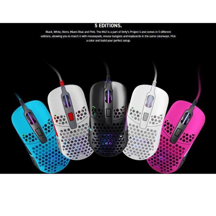 Xtrfy M42 Rgb Ultra Light Gaming Mouse Shopee Singapore