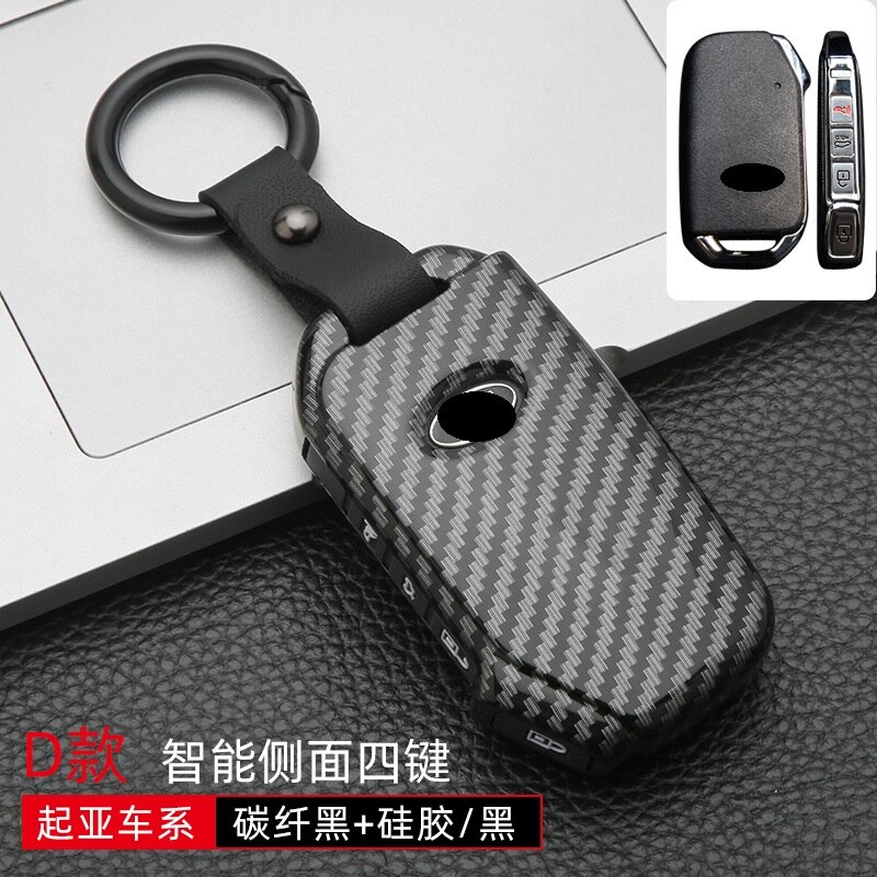 Glossy Carbon fiber ABS Car Remote Key Cover For Kia Sportage Ceed Sorento Cerato Forte 2017 2018 2019 2020