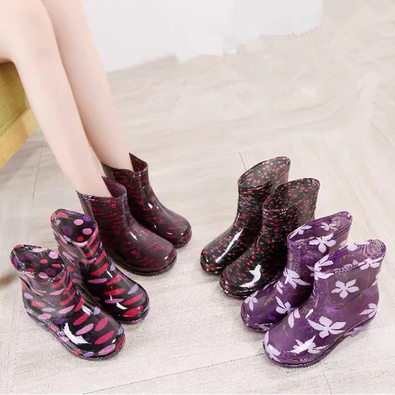 New middle tube stamp duty ladies non-slip boots(bota) (ADD SIZE)