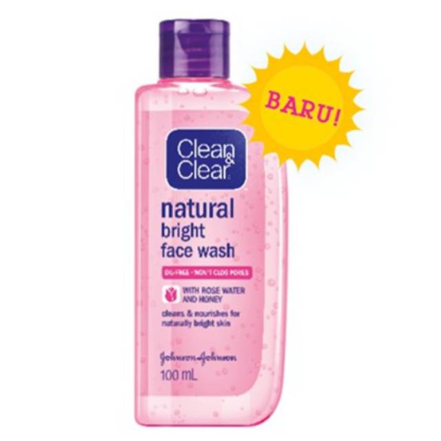 a clear face wash