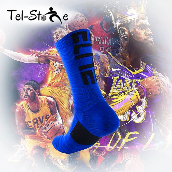 blue elite socks