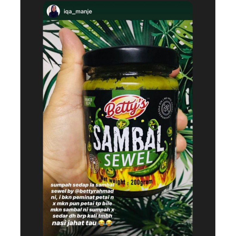 Sale Hq Rahmad Bettys Sambal Shopee Singapore