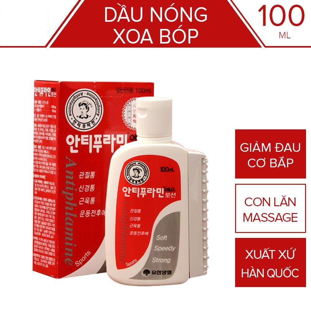 Antiphlamine Korean Massage Hot Oil 100ml Shopee Singapore 