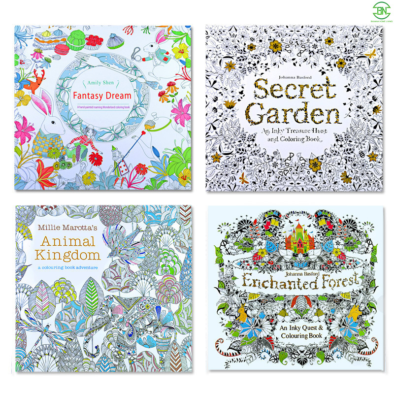 Download 24 Pages Animal Kingdom English Edition Coloring Book For Children Adult Relieve Stress Kill Time Painting Drawing Books Shopee Singapore