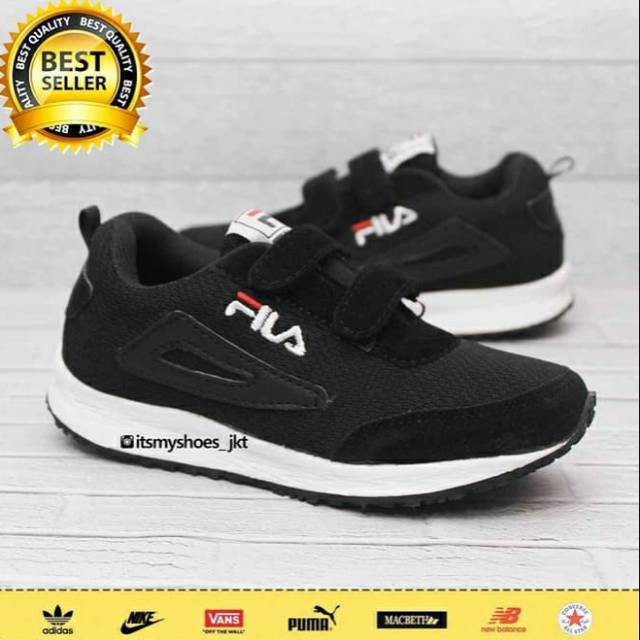 black fila shoes for girls