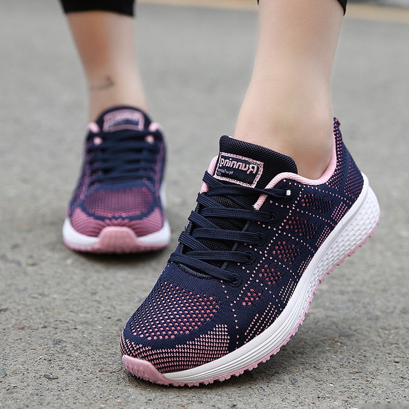 HULKAY Mesh Sneakers for Women/Men丨2019 Newest Lightweight Breathable Comfortable Lace Up Sneakers丨Couple Summer Sports Shoes 