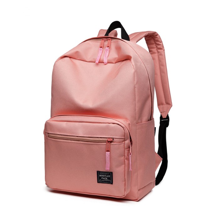 red pink backpack