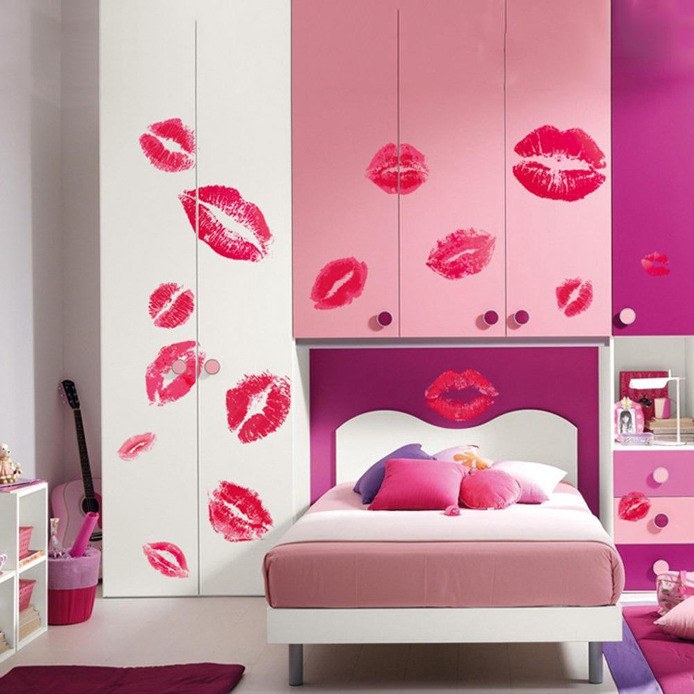 Bedroom Creative Eyelashes Girl Decoration Butterfly Stickers Wall Painting