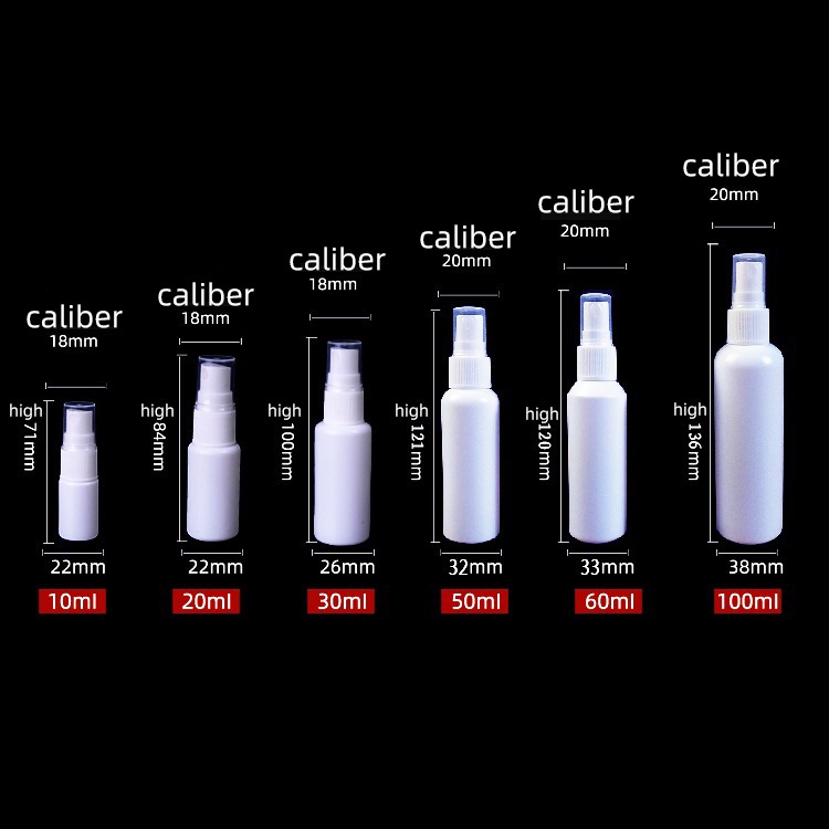 Spray Bottle Sprayer Plastic Spray Bottle Empty Travel Bottles Cosmetic Containers Spray Bottle 10ml 20ml 30ml 50ml 60ml 100ml 200ml