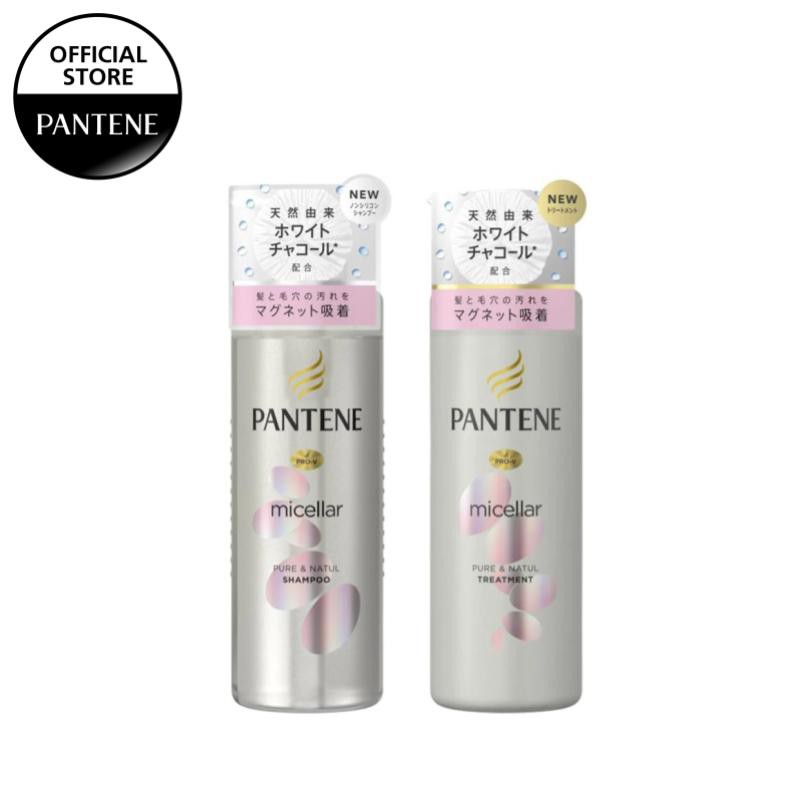 Pantene Micellar Water Series Pure Natural Shampoo Conditioner 500ml Shopee Singapore