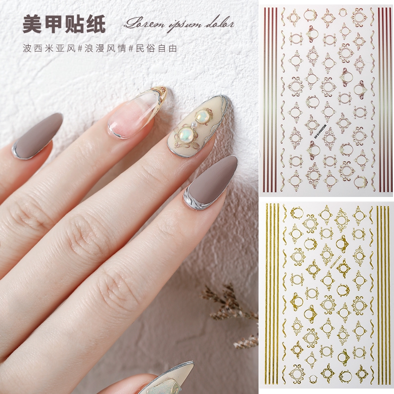 lace nail stickers