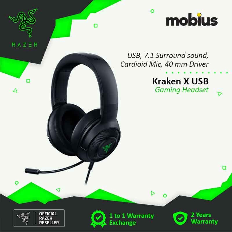 Razer Kraken X Usb Gaming Headset Shopee Singapore