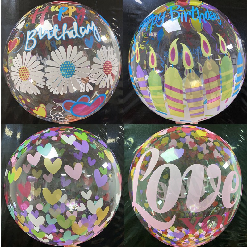 20 in Bobo Balloons Bubble Balloons Birthday Party Baby Shower Wedding Decoration