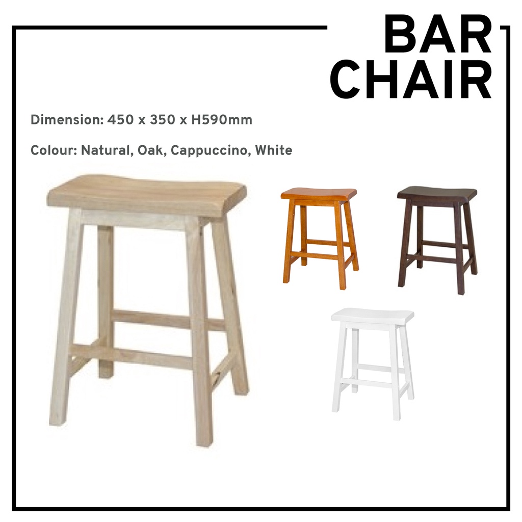 2Units In Box Wooden Stool High Stool Island Stool Island Chair Solid   A98703b652fd18326a21af600ab89c5c