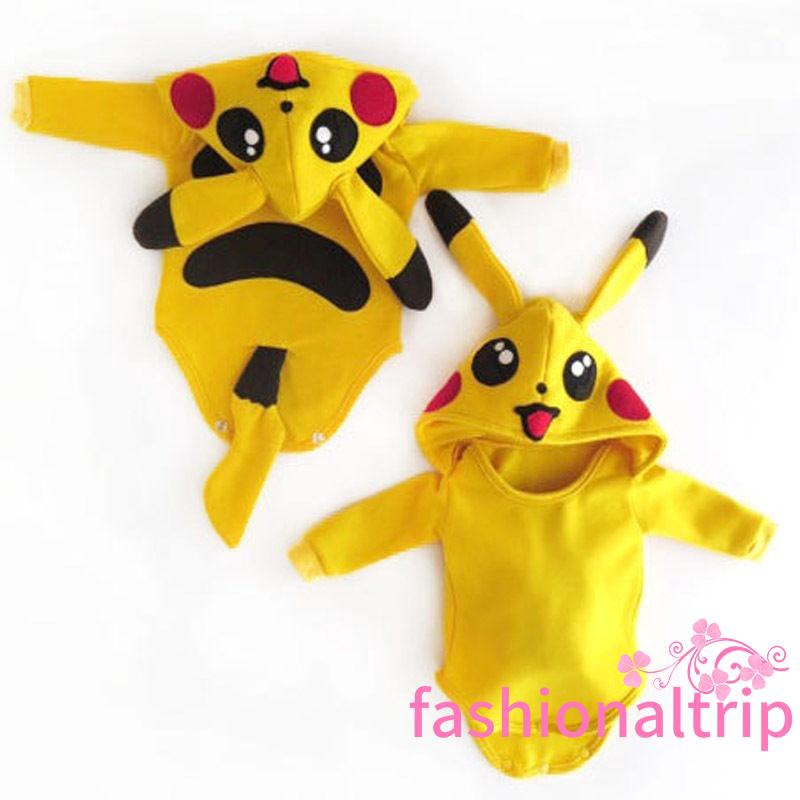 Yaho Pokemon Go Toddler Infant Baby Boy Girl Pikachu Outfit Jumpsuit Rompers Shopee Singapore