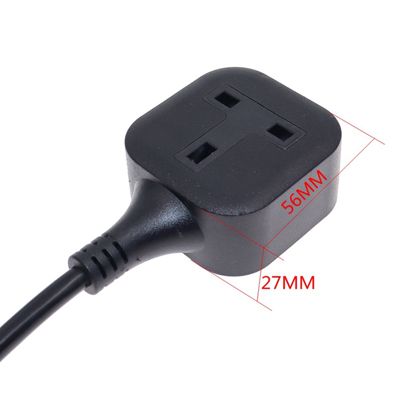 Safety Mark Malaysia Plug to Socket Power Adapter Extension Cable Male to Female UK Power Cord 13A Molded IEC Lead Cord