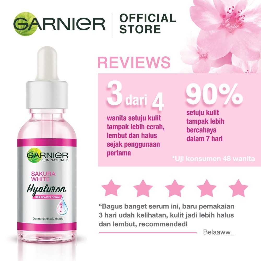 Garnier Light Complete Vitamin C 30x Sakura White Hyaluron 30x Booster Serum 7 5ml 30ml Shopee Singapore