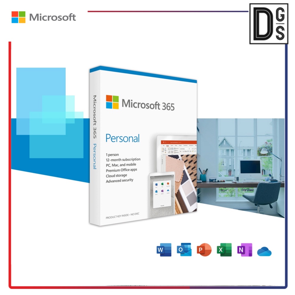 Microsoft Office 365 Personal 1 User 1 Year Subscription Up To 5 Devices Shopee Singapore