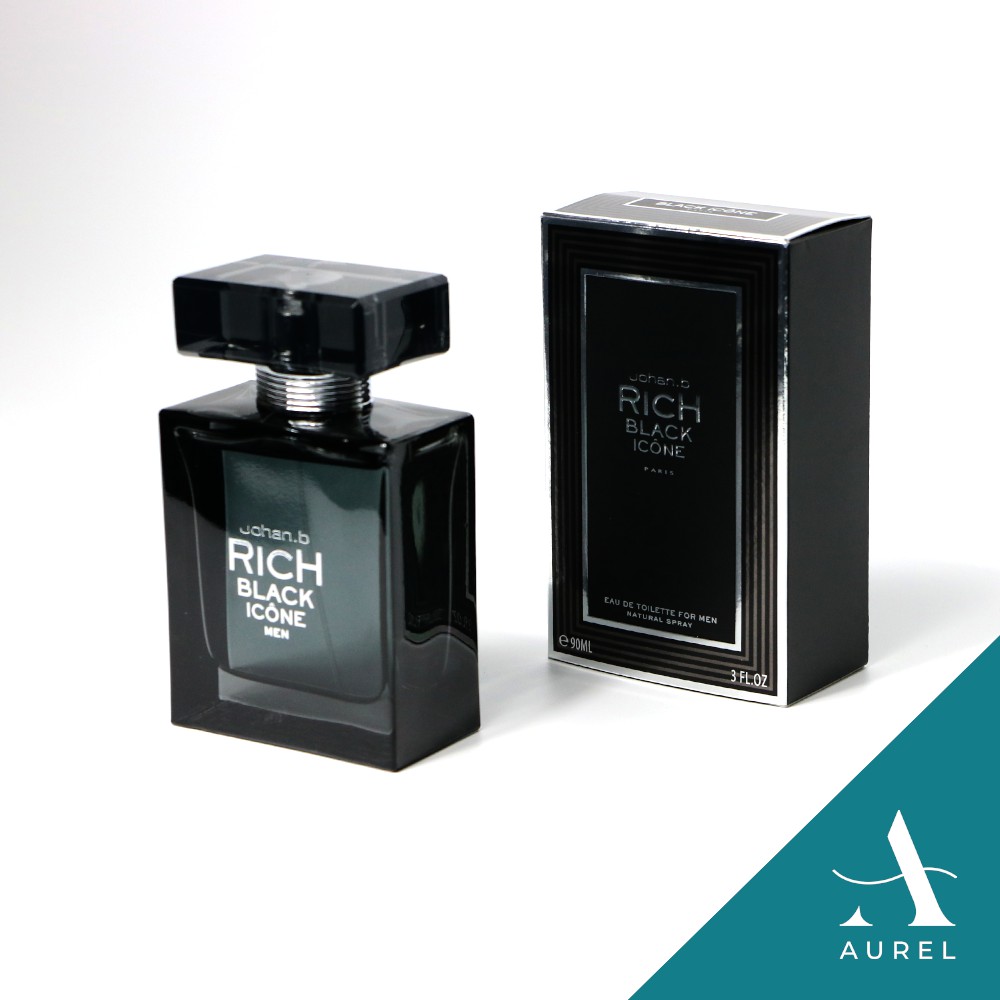 Geparly's Johan B Rich Black Icone EDT Spray For Men 90ml | Shopee ...