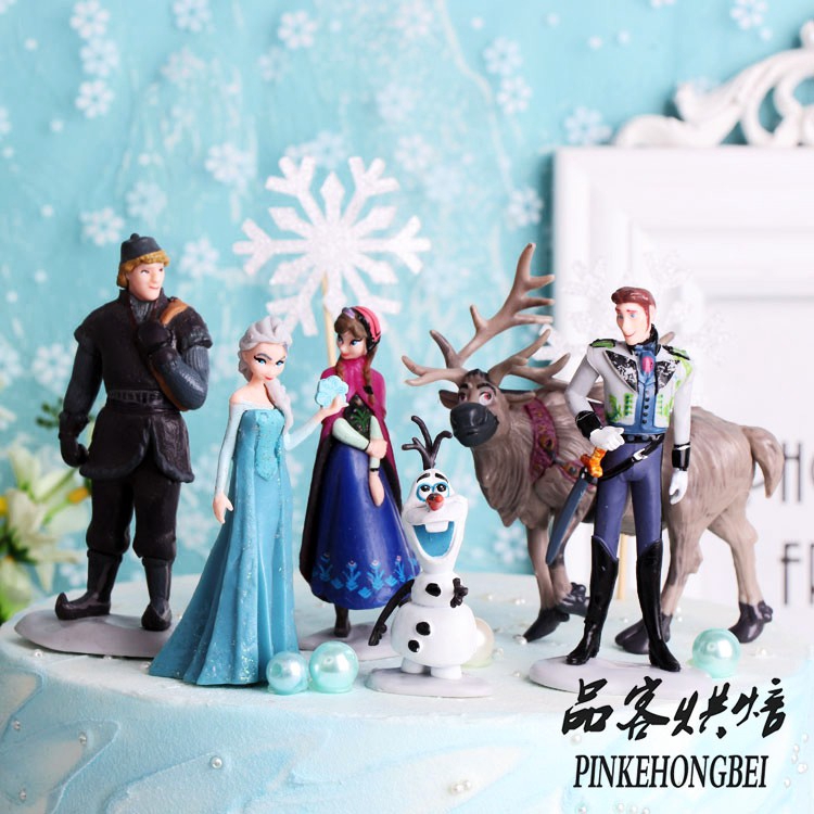 frozen cake topper figures