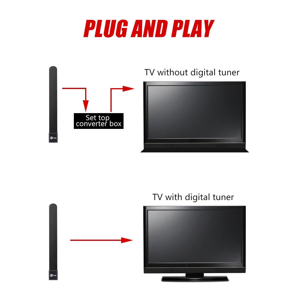 clear tv flat antenna