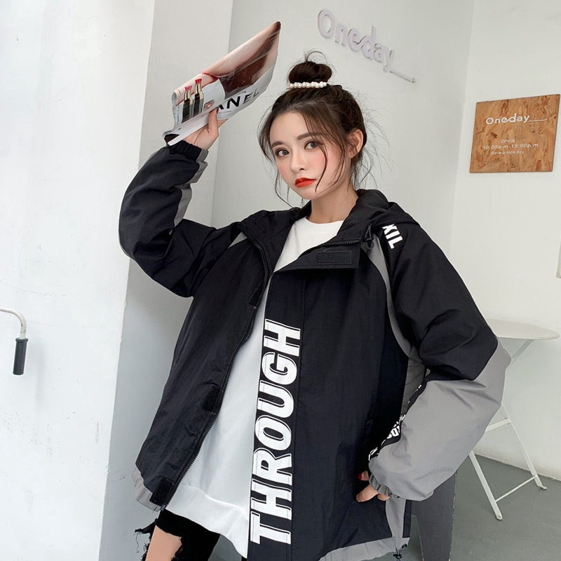 womens black sweatshirt jacket