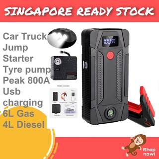 Car Jump Starter Power Bank 800A Peak 2000mAh Battery up to 6.0L Gas 4L Diesel Battery Booster Power Pack 12V Usb-c