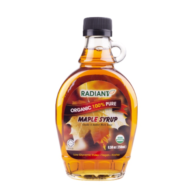 Radiant Maple Syrup Grade A Organic Maple Leaf Syrup (250ml) Shopee