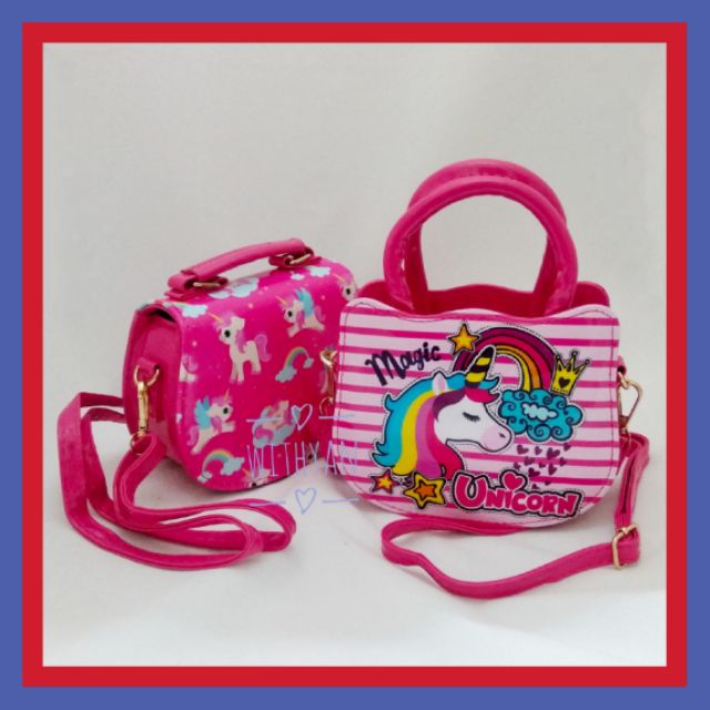 Ready Stock Kids Fahion Sling Handbag Pony Unicorn Beg Tangan Bertali Birthday Party Christmas Gift Hadiah Shopee Singapore