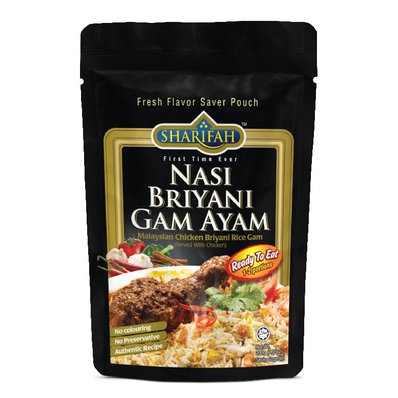 Sharifah Briyani Gam Ayam Ready To Eat 200gm Chicken Biryani Shopee Singapore
