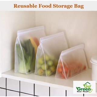 [SG SELLER] Reusable Airtight Food Storage Bags Extra Thick Leakproof / Ready Stock