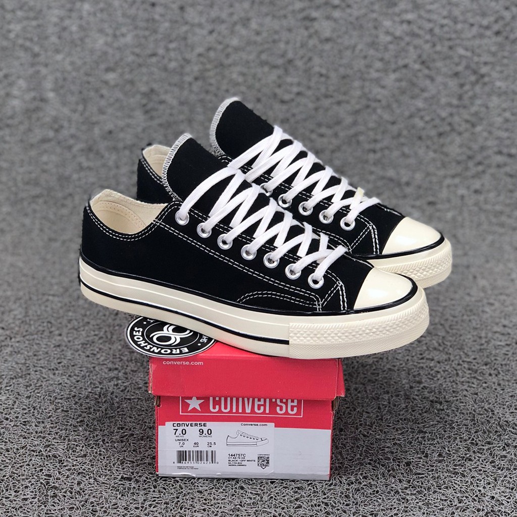 converse 70s low black white