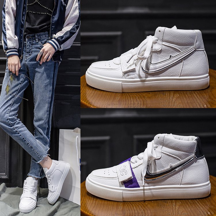 white high top shoes