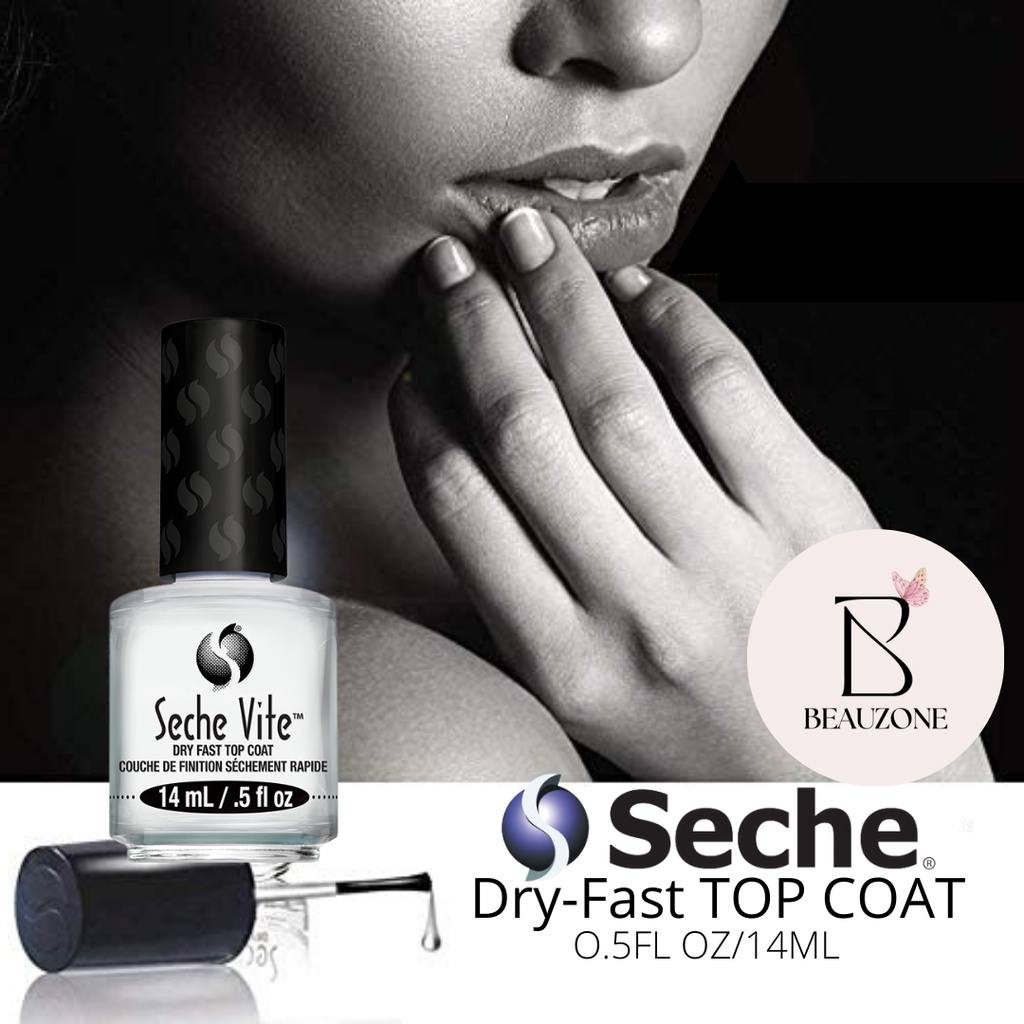 Seche Vite Dry Fast Nail Polish Top Coat Clear Quick/Fast Dry Nail Care Nail  Coat High Shine Glossy Finish14ml / 118ml | Shopee Singapore