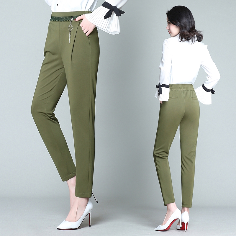 high waist formal trousers for ladies