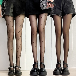 Women's Sheer Tights 5 D Patterned Tights Fishnet Letters Pattern Stockings Pantyhose Stockings Leggings