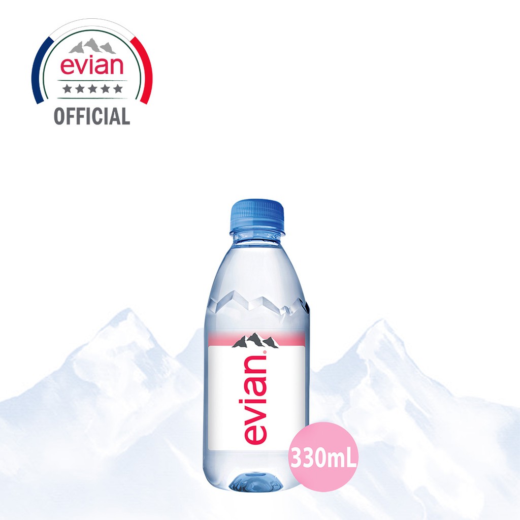 Evian Natural Mineral Water 24 x 330ml case | BeeCost